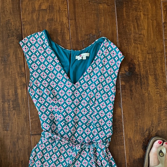 Boden Corinne Blue Geometric Jumpsuit - Picture 4 of 7